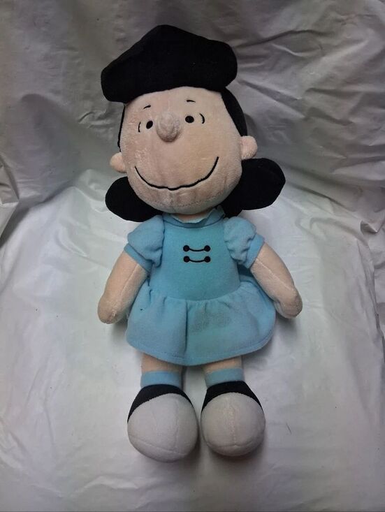 Kohl's Other - Peanuts Kohl's Blue Dress Plush Doll with Black Hair Size 14 Inches Tall